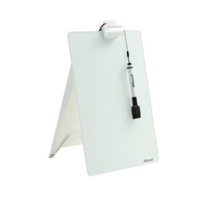 Nobo Glass Desktop Whiteboard Easel 