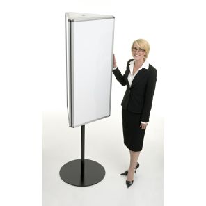 Rotating 3-Sided Whiteboard 