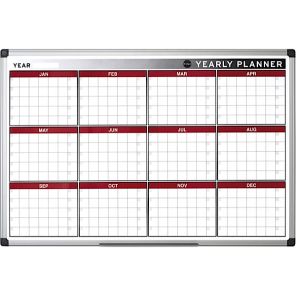 Bi-Office 12 Month Annual Planner 900 x 600mm 