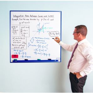 Wall Mounted Whiteboard 90 x 90cm
