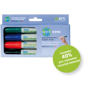 Bi-Office Earth It recycled drywipe pens 
